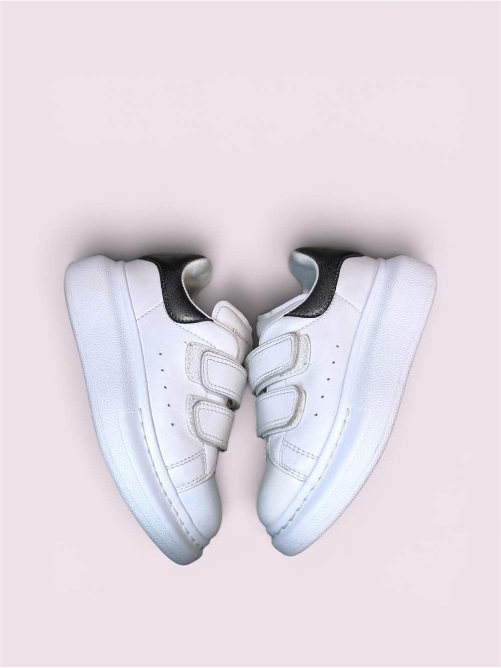 Alexander McQueen Oversized Sneakers Kids EU 27/ US 10 White Grey Leather Shoes